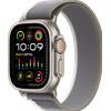 Watch Apple Watch Ultra 2 (2023) LTE 49mm Natural Titanium Case with Trail Loop S/M - Green/Grey