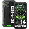 Blackview BV5300Pro Rugged Smartphone Telefono Indistruttibile, 7(4+3) GB+64GB/1TB Espandibile, 6580mAh, Cellulare Impermeabile IP68/IP69K, 6,088HD+, 13MP+8MP, NFC/3 Slots/Face ID/OTG/GPS