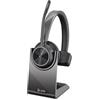 Poly - Cuffia wireless Voyager 4310 UC con supporto di ricarica (Plantronics), cuffia monoauricolare, si collega al PC con adattatore Bluetooth USB-C e ai telefoni cellulari tramite Bluetooth