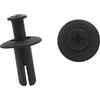 A ABSOPRO Rivetti Fissaggio Clip 8mm x 20mm x 20mm Plastica Nero (Set 20)