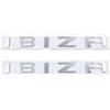 Generic Adesivo per auto con emblema IBIZR per autoveicoli. Etichetta di cilindrata adatta per l'incollaggio su tutte le auto (Argento)