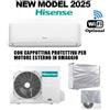 Hisense Climatizzatore Serie NEW MODEL 2025 EASY SMART 12000 BTU Inverter CA35LR03G + AS35LR03W R-32 + Telo Unità esterna