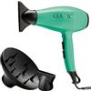 GA.MA ITALY PROFESSIONAL Gama Italy Professional Asciugacapelli Professionale - Motore Italiano AC a Lunga Durata - 2200 W - Design Elegante e Ergonomico - Made in Italy (Verde acqua)