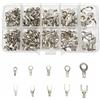Surriba 320pz Capicorda ad Occhiello e Forcella Set, Ring Connettori per Cavi 0,5-4mm, Terminali Elettrici a Crimpare Assortiti Crimp Anello