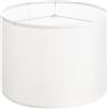 VEVOR Paralume a Tamburo 330 x 330 x 250 mm Dimensioni Medio, Paralume di Ricambio per Lampade da Tavolo, Lampada da Terra Lampada a Sospensione, Copri Lampadine 1 Pezzo, Lino Bianco Sporco