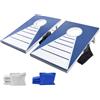 VEVOR Set di Gioco Cornhole Portatile da Tavolo, Tavole Pieghevole da Gioco, Tavola da Lancio Portatile in Alluminio, Gioco Cornhole per Adulti, 8 Sacchetti di Fagioli, 915 x 610 x 255 mm