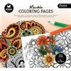 Blocco di carte scrap Essential Coloring Pages Mandala 20 x 20