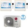 Lg Climatizzatore Condizionatore LG Artcool Gallery LCD R32 Dual Split Inverter 12000 + 12000 BTU con U.E. MU3R19 NOVITÁ Classe A+++/A++