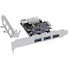 InLine® Scheda di interfaccia, 3 x + 1 x USB 3.2 Gen.1, PCIe, connettore di alimentazione a 4 pin, con slot a basso profilo, 76662D