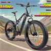GS9PLUS E Bike 750W Motore 48V17AH Batteria al litio Frenata idraulica Bici elettrica Pneumatici grassi da 26 pollici Bici elettrica per tutti i terreni - Orange 500W 48V16AH 27.5Inch
