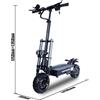 Scooter elettrico E5B 6000W60V40AH scooter elettrico fuoristrada veloce pieghevole scooter elettrico da 11 pollici 85 km/h - 6000W60V40AH