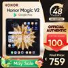 Honor Magic V2 5G Smartphone pieghevole versione globale Display OLED LTPO 120Hz Snapdragon 8 Gen2 - Purple
