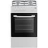 Beko - CSG42001FW - Cucina 50X50, Forno a Gas + Piano con 4 bruciatori a gas e griglie a piattina, Classe A, Controllo Meccanico, Colore Bianco, Dimensioni HxLxP: 85,0 x 50,0 x 50,0