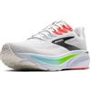 BROOKS Ghost 17, Sneaker Uomo, White/Pink Clay/Gecko, 46.5 EU