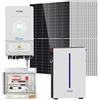 V-TAC SOLAR KIT FOTOVOLTAICO 6,37KW MONOFASE JINKO INVERTER DEYE V-TAC 6KW ACCUMULO 6,14KW VT-455KIT-637-6-6-LEDKIT455J-6-6-GREY
