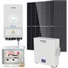 V-TAC SOLAR KIT FOTOVOLTAICO 4,30KW MONOFASE INVERTER DEYE V-TAC 3,6KW ACCUMULO 5,12KW VT-430KIT-430-36-5A-LEDKIT430T-36-5-BLACK