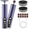 PUGTOW Levigatrice elettrica 2 in 1 per calli e unghie, strumento pedicure, pelle secca e talloni screpolati, 9 velocità, ricaricabile 2000 mAh