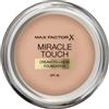 Max Factor Miracle Touch, Fondotinta Coprente con Acido Ialuronico, 045 Warm Almond, 12 ml