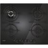 Candy CVG6BR4WTB Piano Cottura Gas 4 Fornelli 60cm Vetro Nero da Incasso