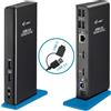 i-tec Docking Station USB 3.0 USB-C Dual HDMI Ethernet Multiporta per PC e Mac