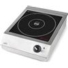Lacor - 69362 - Piastra a induzione portatile Easy, cucina portatile professionale, sistema IPX3, 10 livelli di potenza, adatta per diametri tra Ø12 cm e Ø28 cm, 3500 W, acciaio inox