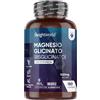 WeightWorld Magnesio Bisglicinato, 1420mg per Dose, con Vitamina B6, 180 Capsule (per 3 Mesi), Magnesio Glicinato Vegano con Piridossina Cloridrato, Magnesium Glycinate Privo di Allergeni, Senza Glutine né Soia