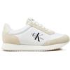 Calvin Klein Jeans Donna Sneakers da Runner Retro Scarpe, Bianco (Bright White/Creamy White), 41