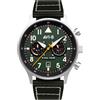 AVI-8 Mens 43.5mm Hawker Hurricane Carey Dual Time Merville Japanese Quartz Pilot Watch with Leather Strap AV-4088-02