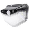 Aigostar Applique Led multiangolo 20W Nero con pannello solare IP65 Bianco freddo 6500K con sensore crepuscolare e di movimento Aigostar