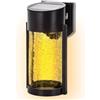 Aigostar Applique Led 2W Nero con pannello solare IP65 Bianco caldo 2700K con sensore crepuscolare Aigostar