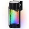 Aigostar Applique Led 2W Nero con pannello solare IP65 RGB con sensore crepuscolare Aigostar