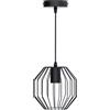 Aigostar Lampadario da soffitto Exagon Nero opaco 1 x E27 Aigostar