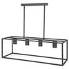 Aigostar Lampadario da soffitto Piped Nero opaco 4 x E27 Aigostar