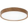 Aigostar Plafoniera Led 24W Cornice marrone rotonda Bianco caldo 3000K Aigostar
