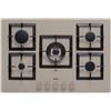 ELLECI PGSP75143CS PIANO COTTURA DA INCASSO 75CM 5 FUOCHI A GAS GRIGLIE IN GHISA TORTORA - PROMO