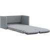 HETFTJN Poltrone Relax Divani Piccoli Poltrona Relax Poltrona Moderna - Divano Letto da Terra 2 in 1 Grigio Chiaro 112x174x55cm Tessuto per Caffè Soggiorno Ufficio Sala Studio