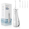 Sawgmore Idropulsore Dentale, Irrigatore Orale Professionale con 4 Modalità e 4 Ugelli di Ricambio, Ricaricabile USB, Impermeabile IPX7 Water Orale Flosser Pulizia Denti Ideale per Viaggi a Casa