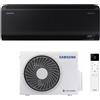Samsung Climatizzatore Condizionatore Samsung modello WindFree Black Nero Wi-Fi 9000 btu R32 A+++ AR70F09C1ABNEU+AR70F09C1AWXEU