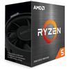 AMD Processore AMD Ryzen 5 5600 ( 6 Cores/12 Threads, 65W, AM4 Socket, Boost di Frequenza fino a 4.4 Ghz max, dissipatore ad ariaWraith stealth cooler)