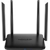 Wavlink Router wireless AC1200 Dual Band (2.4 GHz + 5 GHz), Router WiFi Gigabit per casa e giochi, 1 porta WAN da 10/100/1000 Mbps, 4 porte LAN da 10/100 Mbps, supporto Single MIMO Beamforming,