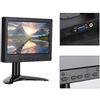 Lazmin112 Display da 7 Pollici, Monitor Multifunzione 1024x600 16: 9, Supporto Ingresso AV + HDMI + VGA, Adatto per, Display per Auto, CCTV(Spina UE)