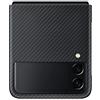 Samsung Aramid Cover Custodia in fibra aramidica per Samsung Galaxy Z Flip3 5G, Nero