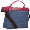 Le Corone Bags Borsa a mano Combo Jeans Bag in denim e pelle