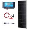 VEVOR Kit Pannello Solare Monocristallino 100 W con Regolatore di Carica, Kit di Pannello Fotovoltaico Monocristallino 12 V Impermeabile IP68 per Casa, Camper, Barca, Off-Grid, Pannelli Fotovoltaici