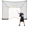 VEVOR Rete da Lacrosse 360 x 279 cm Telaio Porta da Lacrosse con Copertura Estesa, Attrezzatura da Rimbalzo Allenamento da Giardino Cortile, Kit di Esercizio, Solo Rete