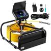 VEVOR Telecamera per Ispezione Tubi 50 m Endoscopio per Scarichi con Schermo 4,3'' Luci LED, Scheda SD da 16 GB, Zoom 3X, Video, Impermeabile IP68 per Condotte, Fognature, Impianti Idraulici da Casa