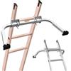 VEVOR Stabilizzatore per Scale, Portata di 150 kg Distanziatore per Scale Estensibili, Accessori per Scale a Parete/Aperte per Grondaie, Facile Usare, Ampia Adattabilità e Piedini in Gomma Antiscivolo