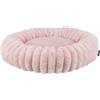 TRIXIE Lettino per cani Lonni Ø 50 cm, rosa - Cuccia rotonda con rivestimento in morbido velluto, cestino per cani di piccola taglia, cuscino fisso, fondo antiscivolo - morbido e lavabile - 37996