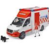 Bruder Mezzo primo soccorso Bruder 02676 Mercedes Sprinter Ambulanza con auti