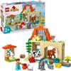 LEGO DUPLO CURA DEGLI ANIMALI DI FATTORIA CON 8 FIGURE DI ANIMALI E ACCESSORI